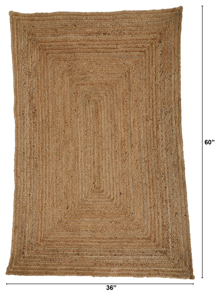 6' x 4' Handwoven Natural Fiber Beacon Jute Rug
