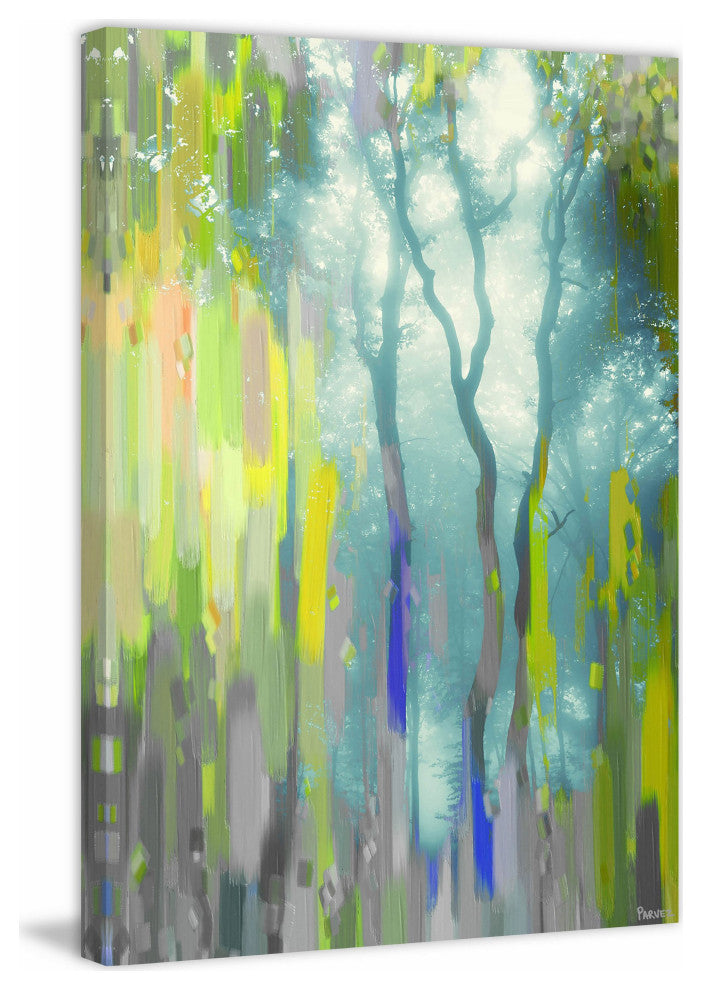 "Painted Tree Forest" Fine Art Canvas Print, 16"x24"