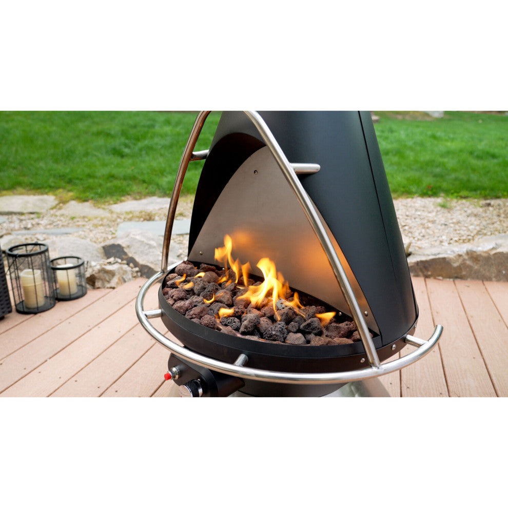 Chimenea Propane Fire Pit