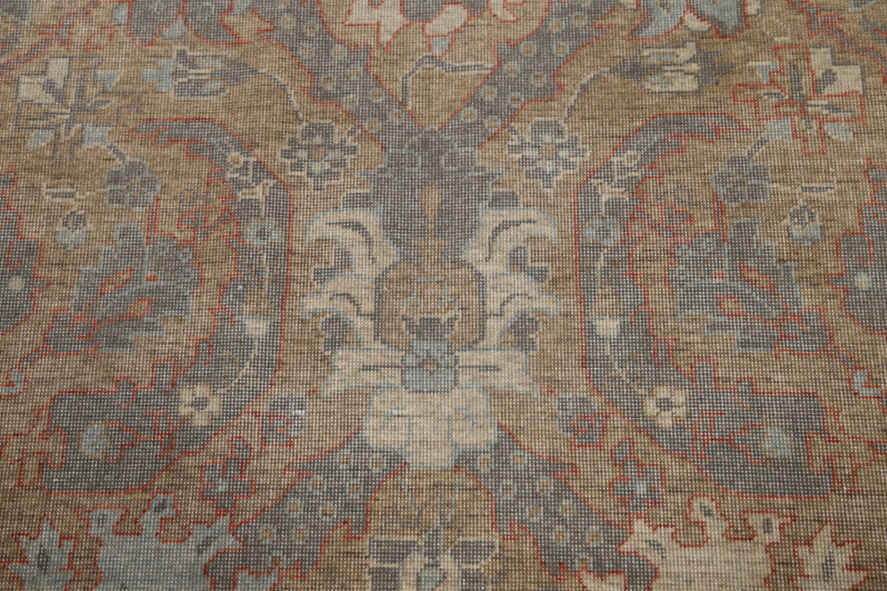 Silver Washed Traditional Turkish Ziegler Area Rug Wool Carpet 9x12