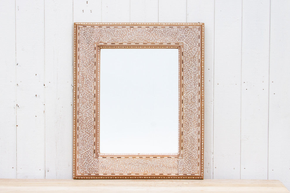 Charming Anglo-Indian Inlaid Mirror