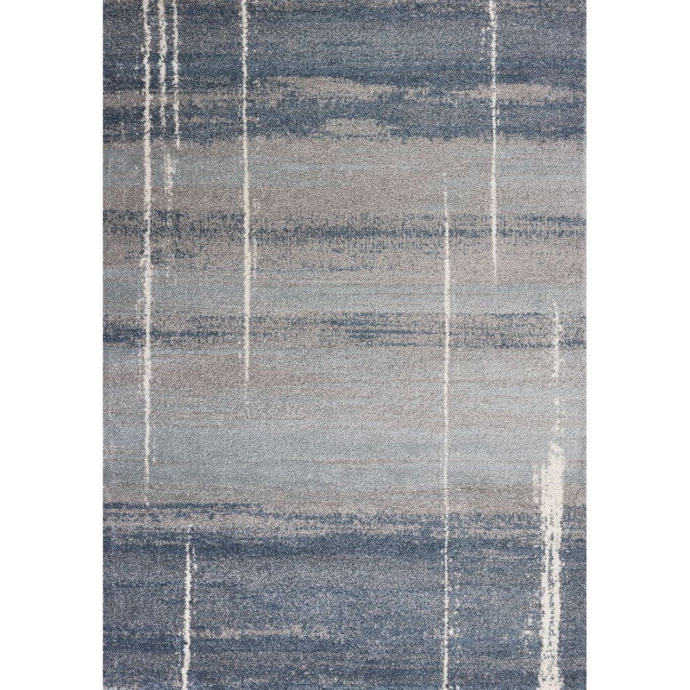 KAS Landscapes 5900 Blue Contempo Area Rug, 3'3"X 5'3"