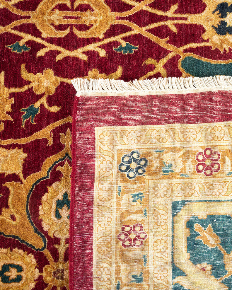 Mogul, One-of-a-Kind Hand-Knotted Area Rug Red, 9'4"x11'9"