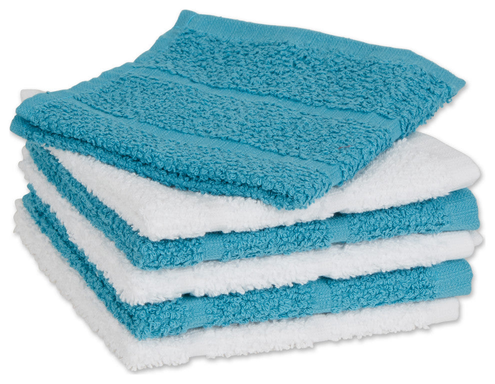Storm Blue Basic Chef Terry Dishcloth (Set of 6)