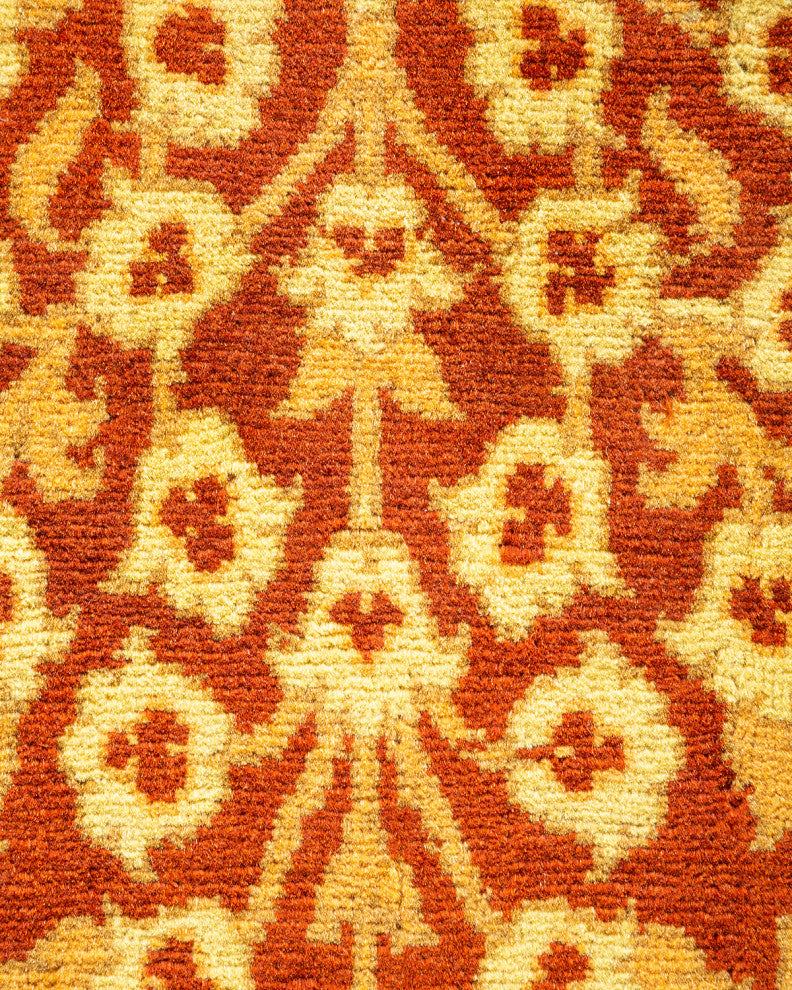 Mogul, One-of-a-Kind Hand-Knotted Area Rug Orange, 5' 3" x 8' 10"