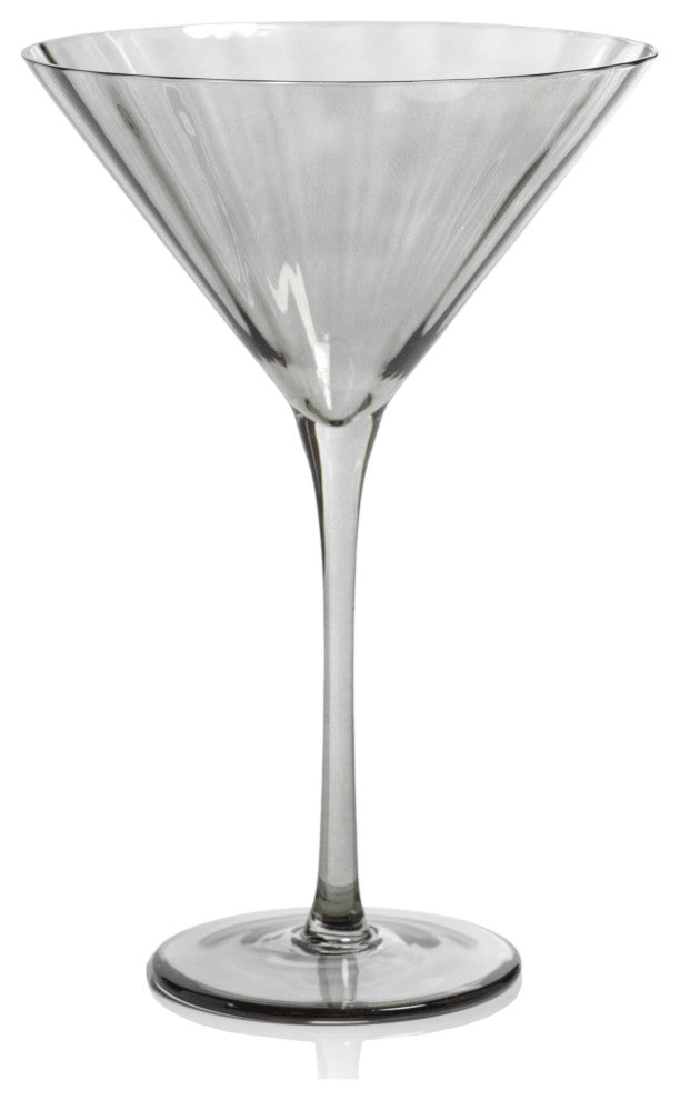 Malden Optic Martini Glasses, Set of 4, Smoke