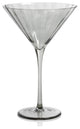 Malden Optic Martini Glasses, Set of 4, Smoke