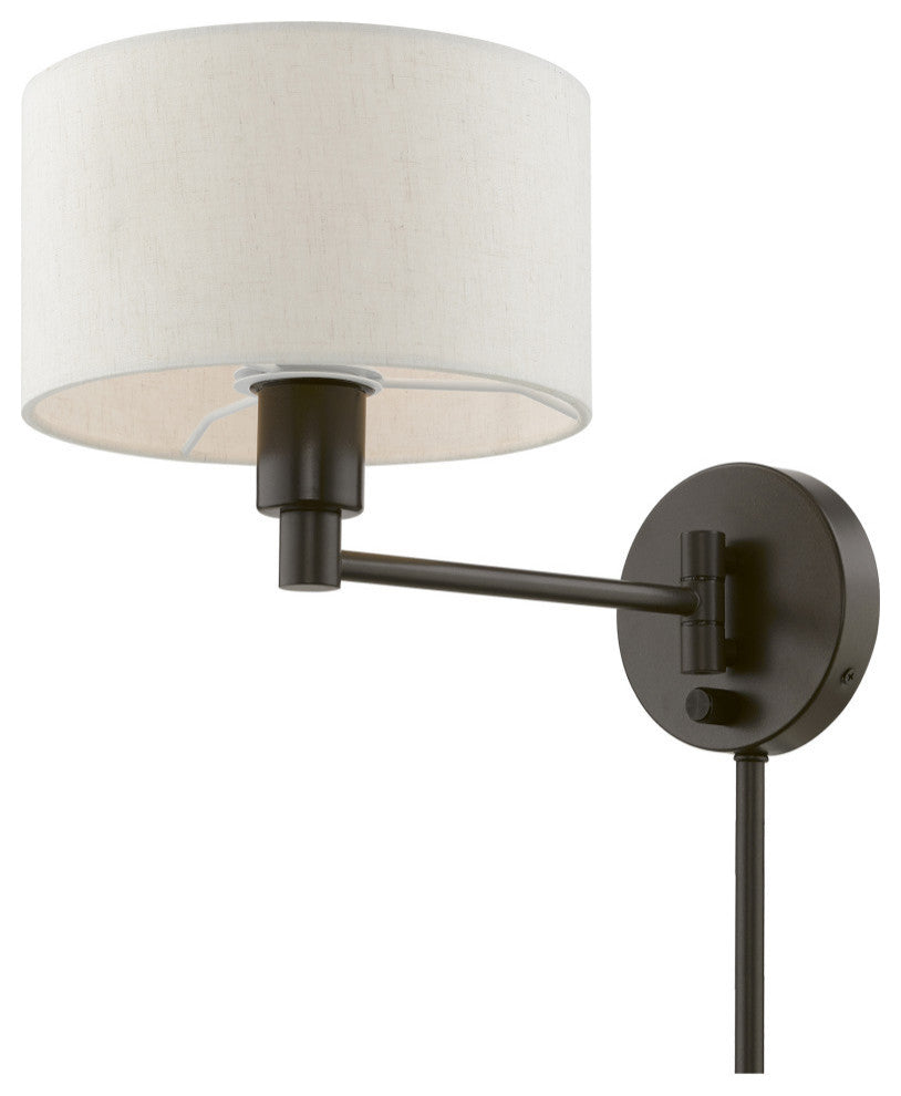 Swing Arm Wall Lamps 1 Light English Bronze Swing Arm Wall Lamp