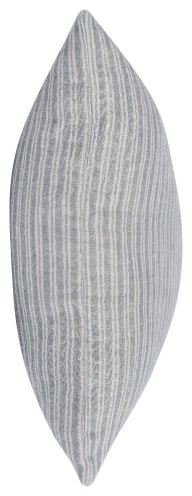 Camille Rectangular Throw Pilow, Ash Blue