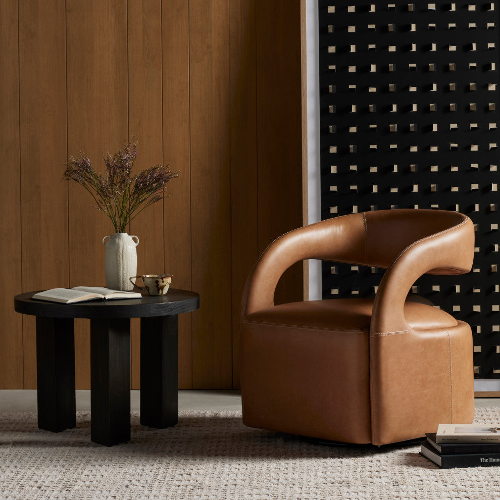 Hawkins Swivel Chair-Sonoma Butterscotch