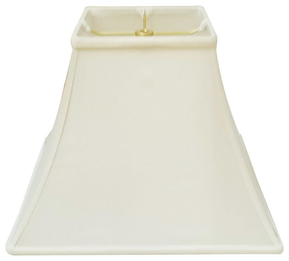 Royal Designs Square Bell Basic Lamp Shade, Eggshell, 16x16x12.5