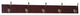 5 Hook Coat Rack, Light Oak, Mahogany/Nickel