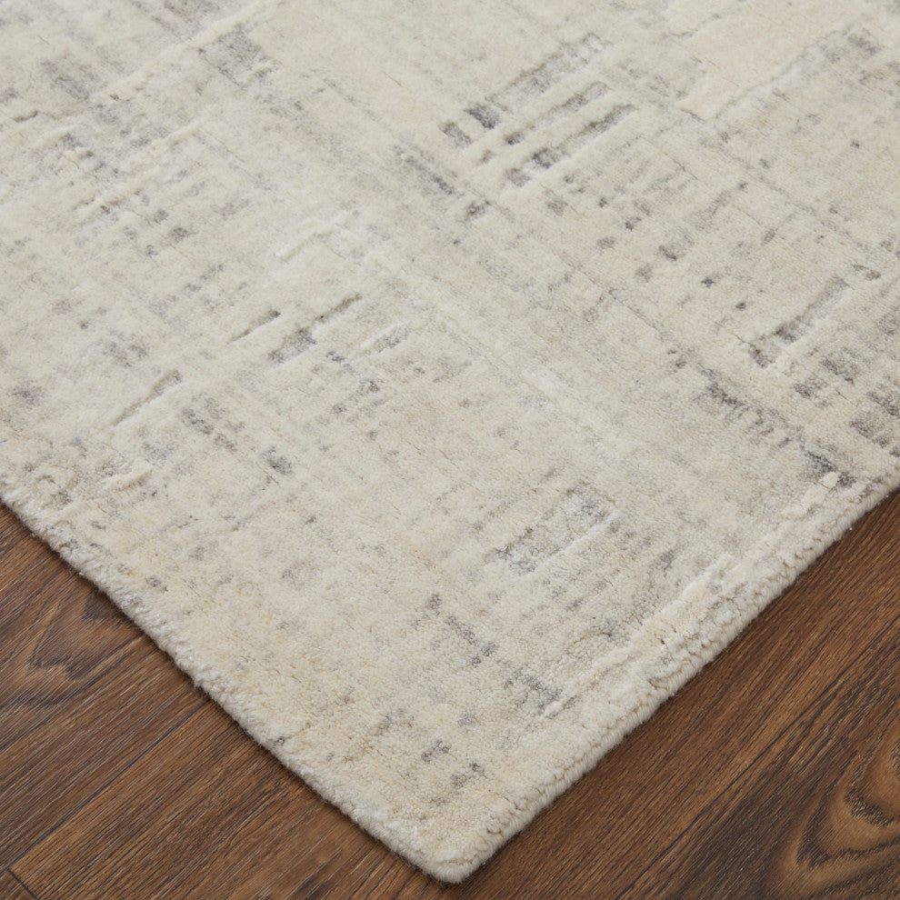 Kinton Modern Abstract, Ivory, 2'6"x8' Runner