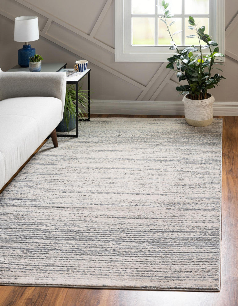 Unique Loom Oasis Calm Area Rug, Cream, 7' 0 X 10' 0 Rectangular