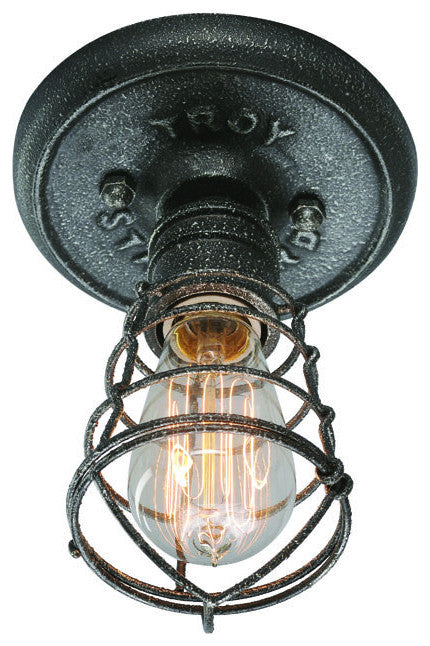 Troy C3810, Conduit 1 Light Ceiling Flush Small