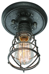 Troy C3810, Conduit 1 Light Ceiling Flush Small