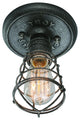 Troy C3810, Conduit 1 Light Ceiling Flush Small