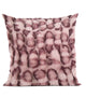 Plutus Pink Leopard Faux Fur Luxury Throw Pillow, Pink, 24" x 24"