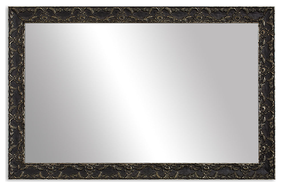 Maricopa Framed Wall Mirror, Black, 20"x60"