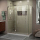 Unidoor-X Shower Enclosure, Right Wall Bracket, Brushed Nickel, 60"x30.38"