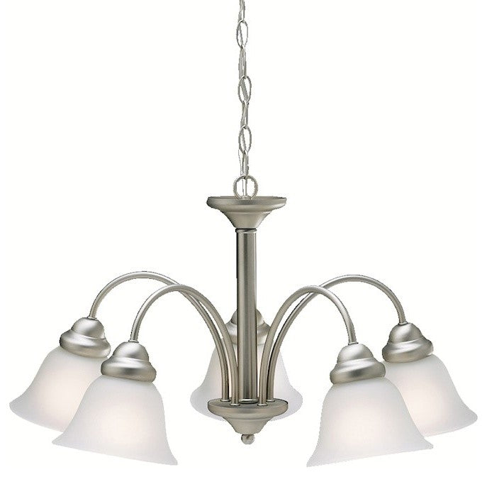 Chandelier 5-Light, Brushed Nickel