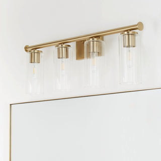 Quorum International 541-4 Mercier 4 Light 32"W Vanity Light - Matte Black