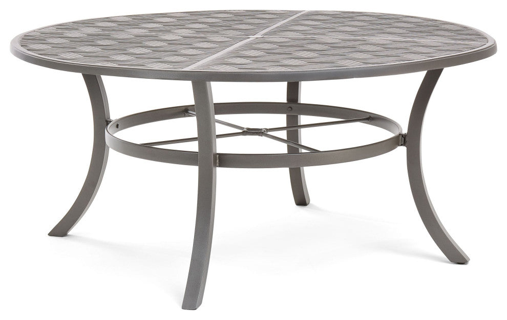 Merge 60" Round Dining Table, Weathered Teak