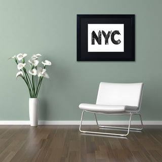 Robert Farkas 'NYC' Art, Black Frame, Black Mat, 14x11