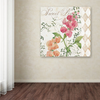 Color Bakery 'Sweet Pea' Canvas Art, 24"x24"
