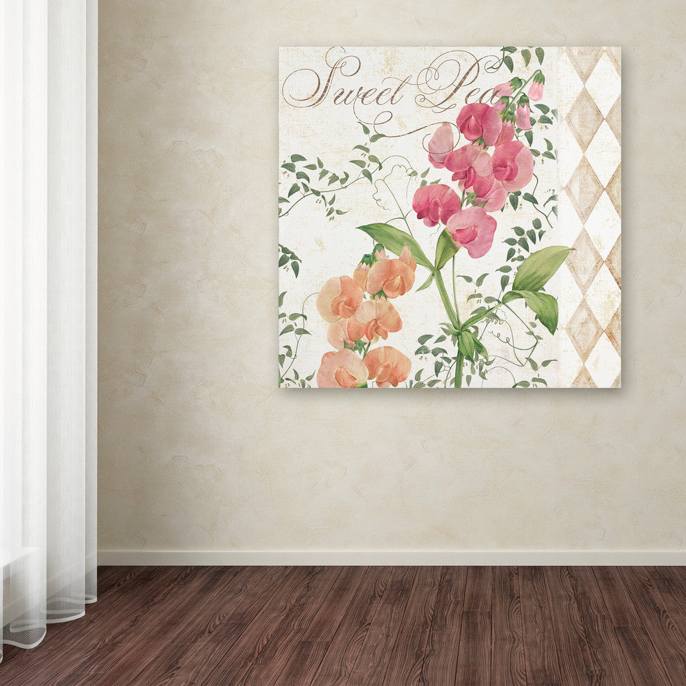 Color Bakery 'Sweet Pea' Canvas Art, 24"x24"