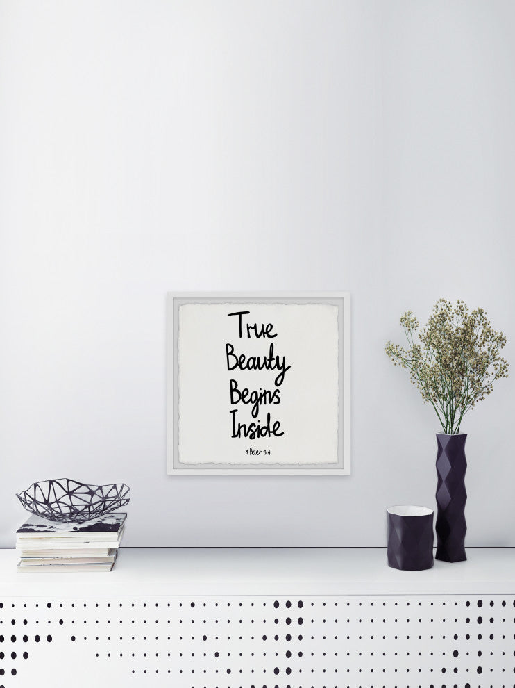 "True Beauty" Framed Painting Print, 18x18