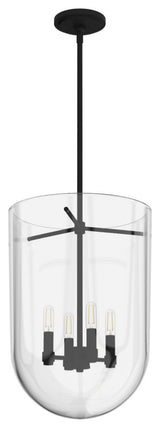 Hunter 14" Sacha Natural Iron 4-Light Pendant Ceiling Light Fixture