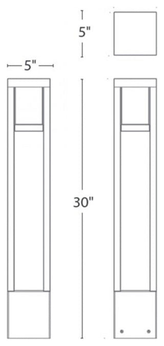 Tower LED 12V Bollard 3000K, Bronze