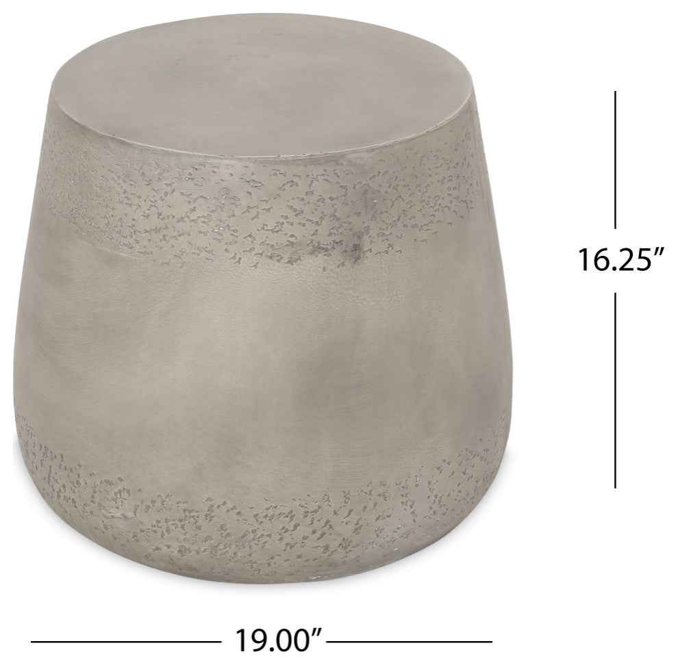 Nova Indoor Lightweight Concrete Accent Side Table