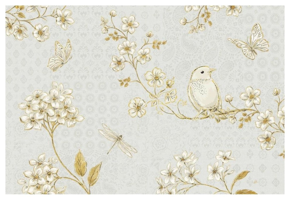 "Golden Garden I" Digital Paper Print by Daphne Brissonnet, 38"x26"