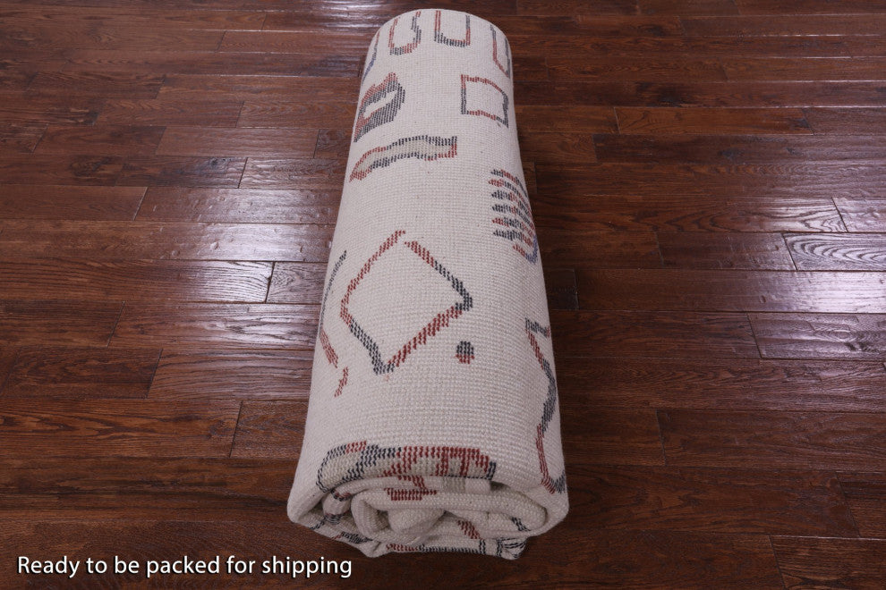 Hand Knotted Moroccan Wool Rug 8' 4" X 9' 11" Q9285