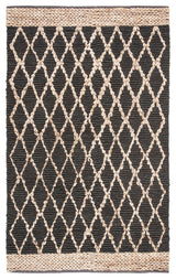 Safavieh Natural Fiber Collection NF951 Rug, Charcoal, 5' X 8'