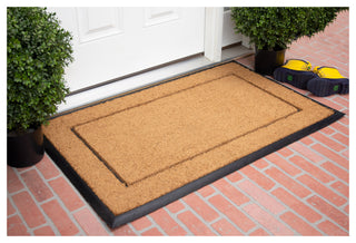 Calloway Mills The General Monogram Doormat, 30"x48", Letter Q