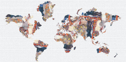 Studio Map Mural, Klimt Bride, Peel and Stick, 1 Panel, 124"x60"
