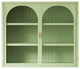 Gewnee Double Glass Door Wall Cabinet