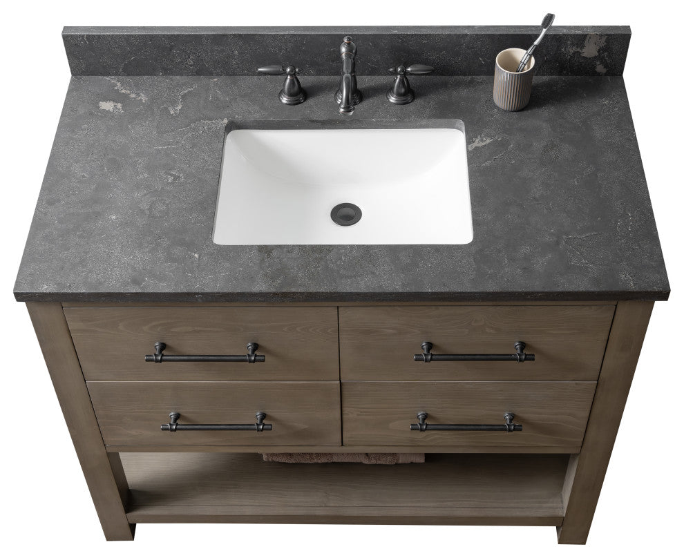Windwood 42" Bathroom Vanity, Smoke Gray