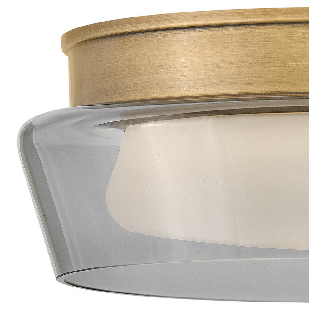 Fredrick Ramond Demi Medium Flush Mount, Heritage Brass