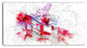 "Canadian City and Flag on the Map" Canvas Painting