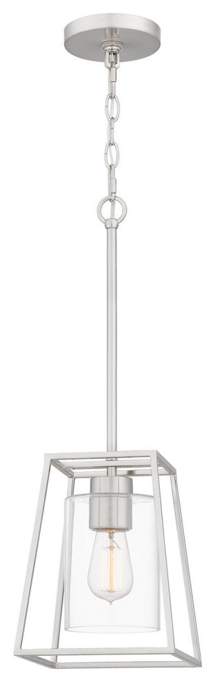 Quoizel PRC1508BN 1-Light Mini Pendant, Prescott