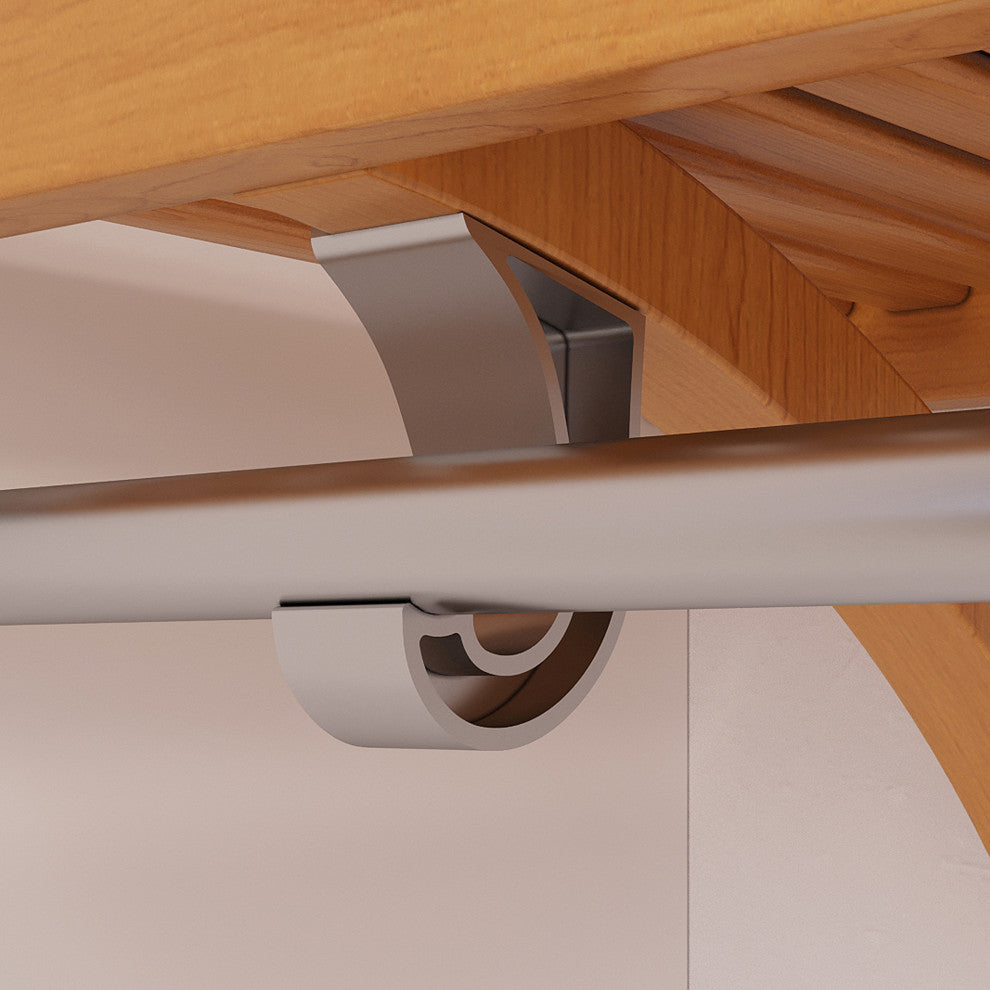 Solid Wood Walk-In Closet Organizer with 6-Drawers and 2-Doors, Honey Maple