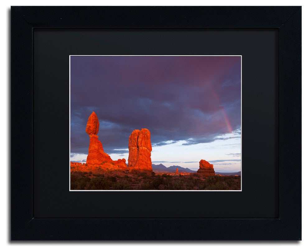 Michael Blanchette 'Storm AfterMath' Art, Black Frame, Black Mat, 14x11
