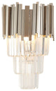 Clear Crystal Drops Wall Sconce, Chrome