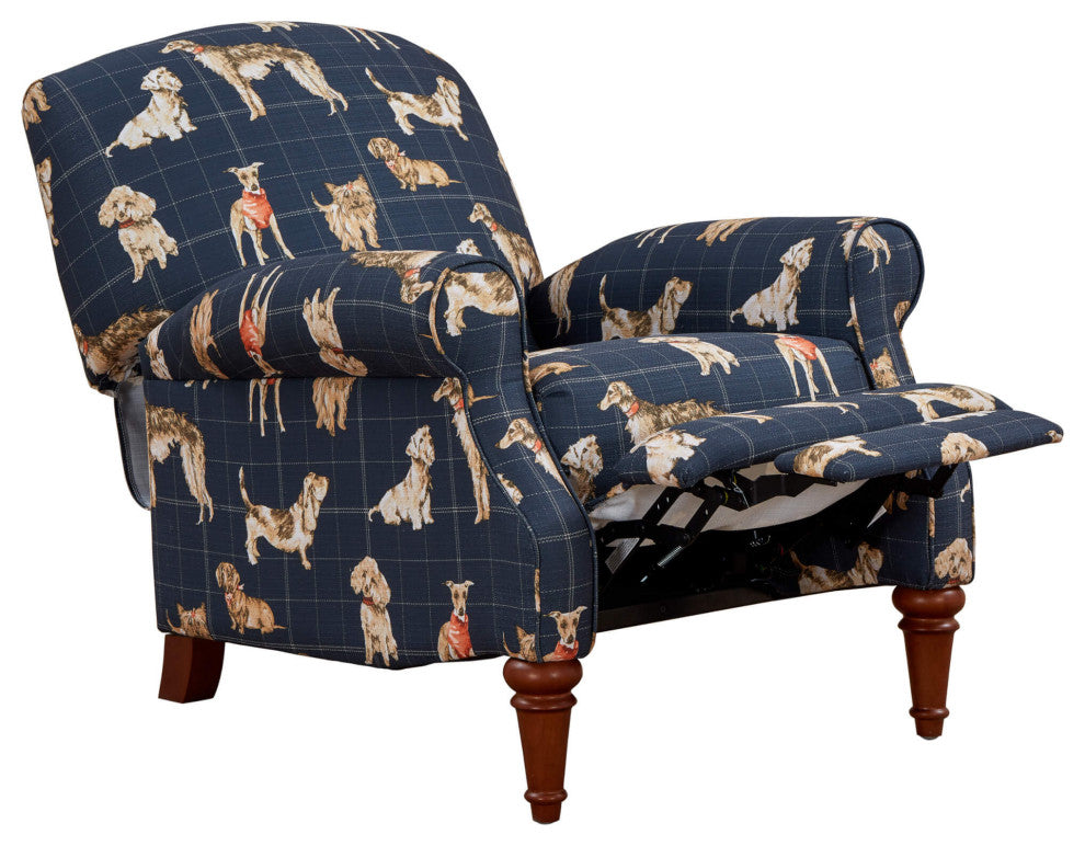 Happy Dog Pushback Recliner Manual Reclining Chair Includes