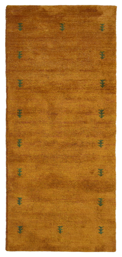 HAND KNOTTED LOOM SILK ECO-FRIENDLY RUGS-2'8''x12',Runner,Orange,Contemporary
