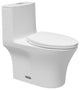 One-piece Floor Mounted Elongated Toilet, 1.27 GFP